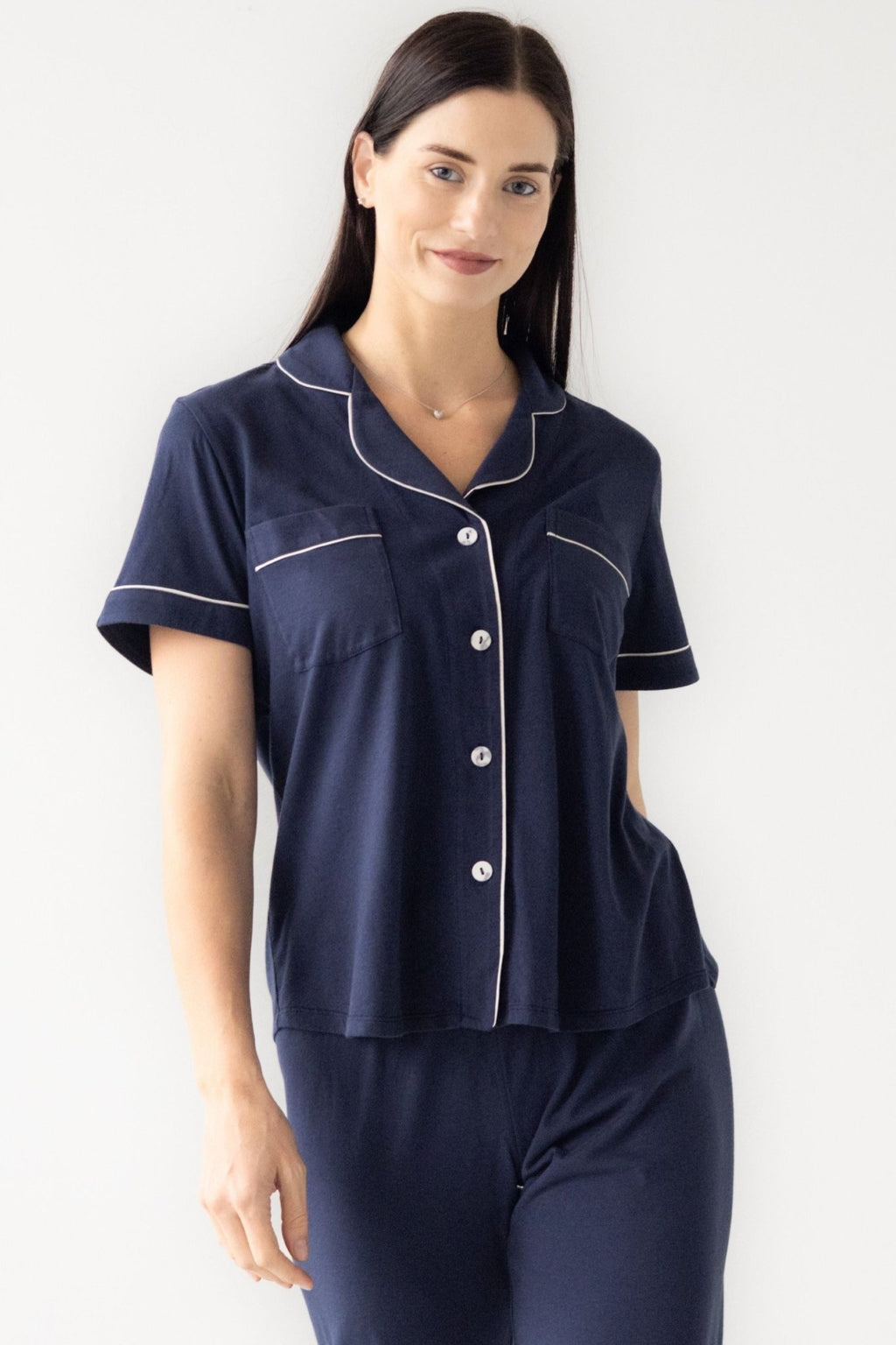 Classic Luxury Capri Pajamas in Brushed Pima Cotton - Che Cose Belle