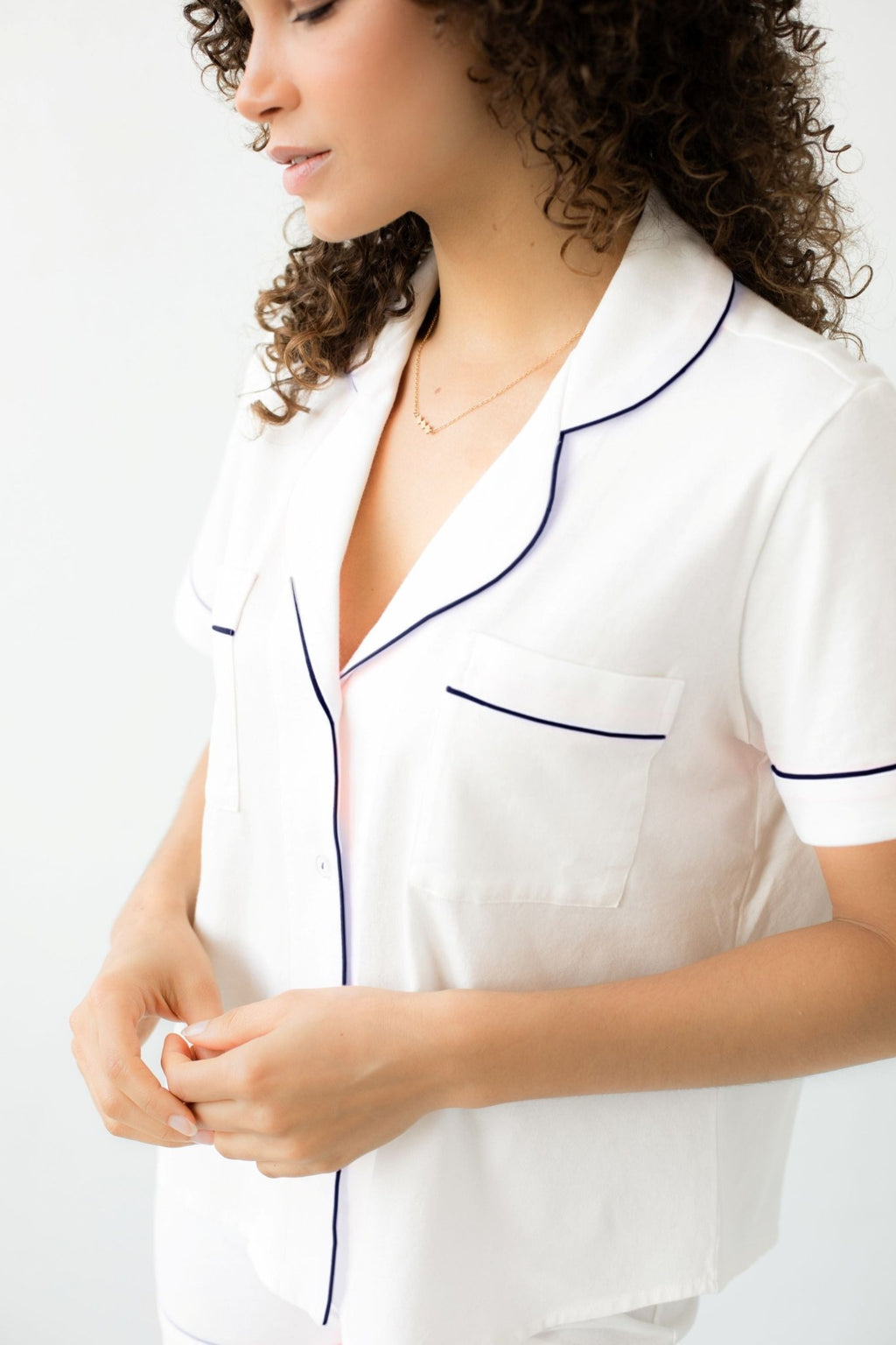 Classic Luxury Capri Pajamas in Brushed Pima Cotton - Che Cose Belle
