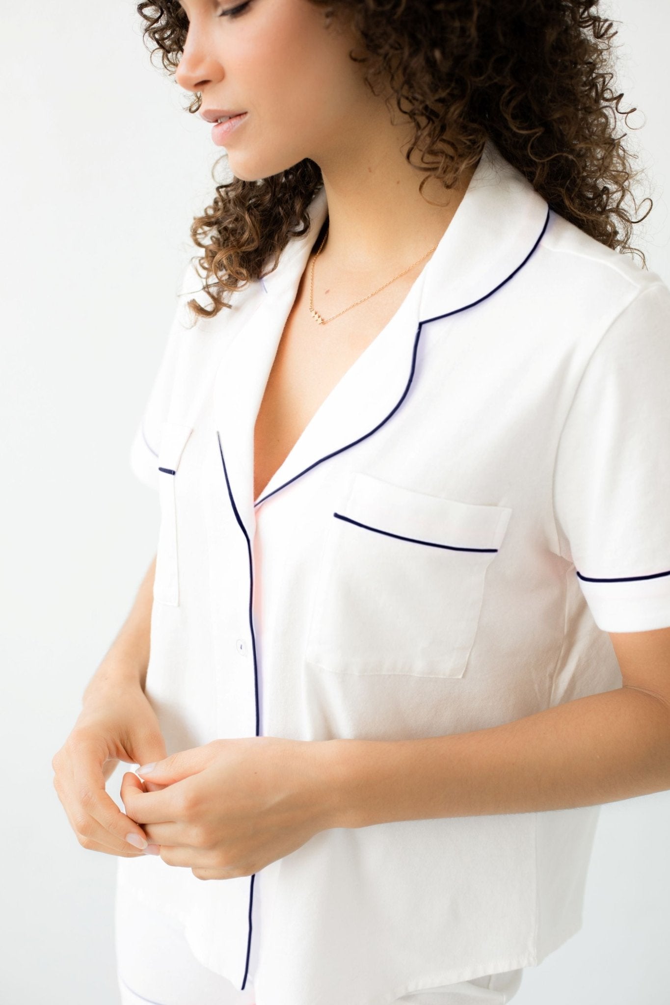 Classic Luxury Capri Pajamas in Brushed Pima Cotton - Che Cose Belle