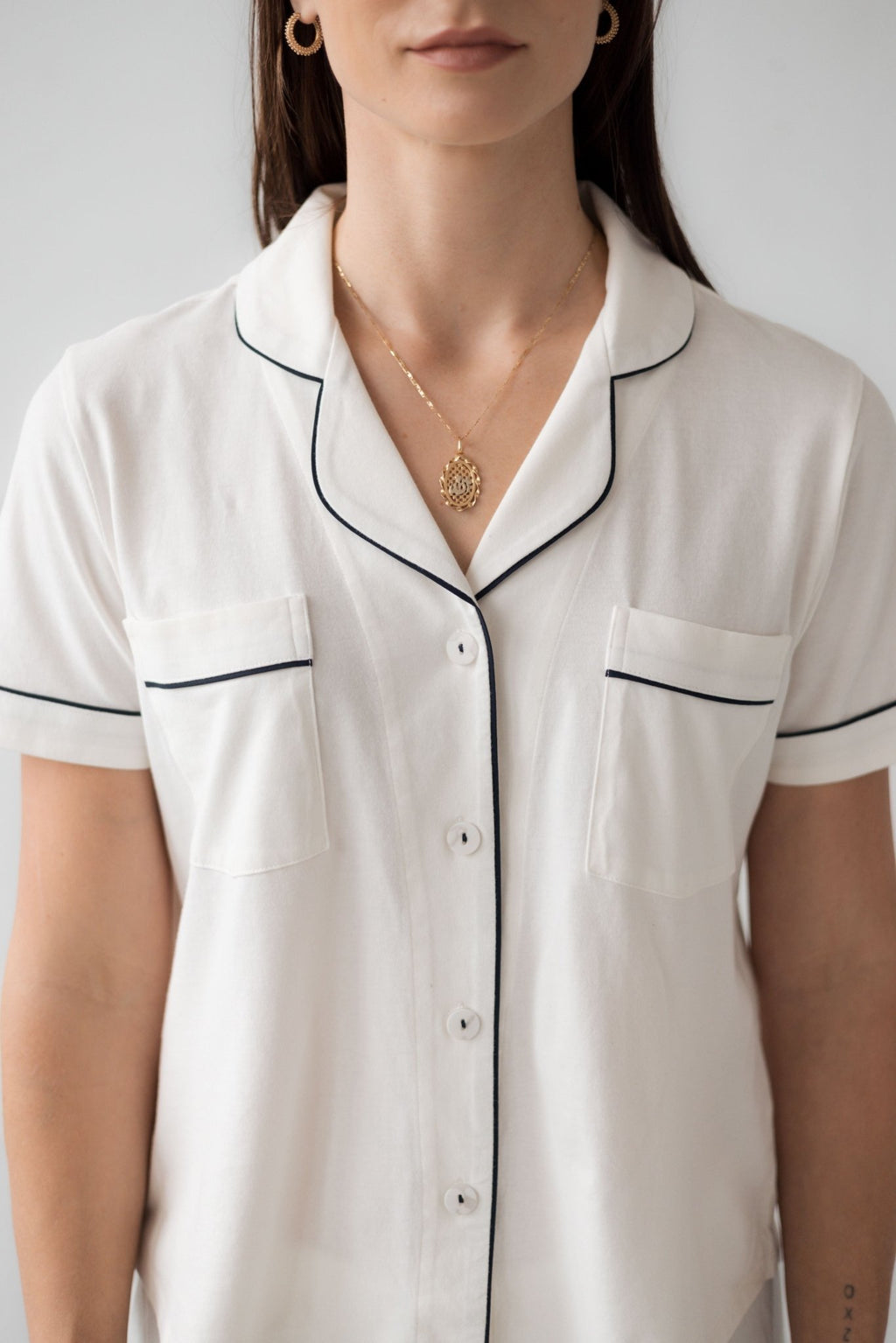 Classic Luxury Capri Pajamas in Brushed Pima Cotton - Che Cose Belle