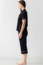 Classic Luxury Capri Pajamas in Brushed Pima Cotton - Che Cose Belle