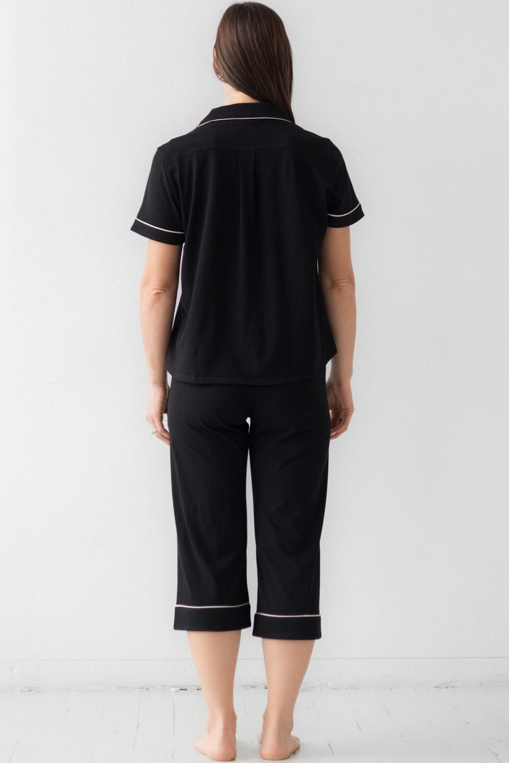 Classic Luxury Capri Pajamas in Brushed Pima Cotton - Che Cose Belle