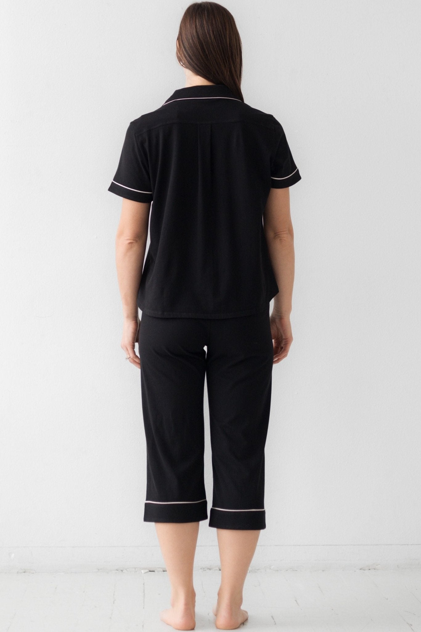 Classic Luxury Capri Pajamas in Brushed Pima Cotton - Che Cose Belle
