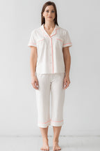 Classic Luxury Capri Pajamas in Brushed Pima Cotton - Che Cose Belle
