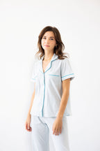 Classic Luxury Capri Pajamas in Brushed Pima Cotton - Che Cose Belle