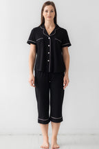 Classic Luxury Capri Pajamas in Brushed Pima Cotton - Che Cose Belle