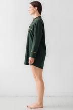 Classic Luxury Sleep Shirt in Brushed Pima Cotton - Che Cose Belle