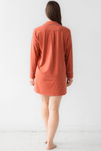 Classic Luxury Sleep Shirt in Brushed Pima Cotton - Che Cose Belle