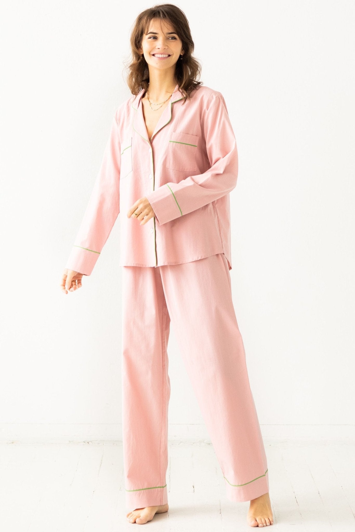 Classic Woven Cotton Pajama Set - Che Cose Belle