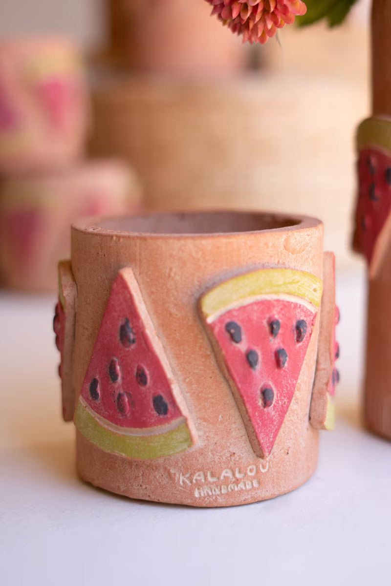 Clay Watermelon Decorative Vase - Che Cose Belle