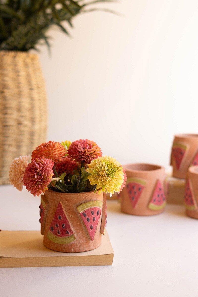 Clay Watermelon Decorative Vase - Che Cose Belle