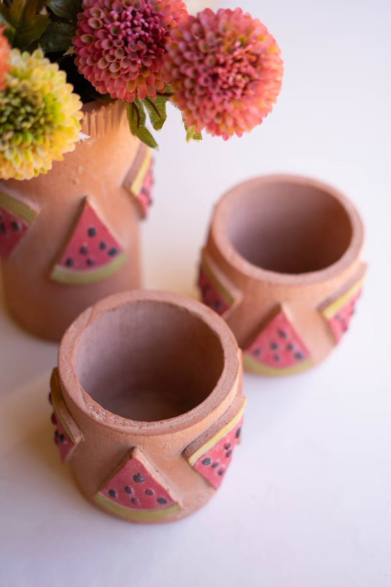 Clay Watermelon Decorative Vase - Che Cose Belle