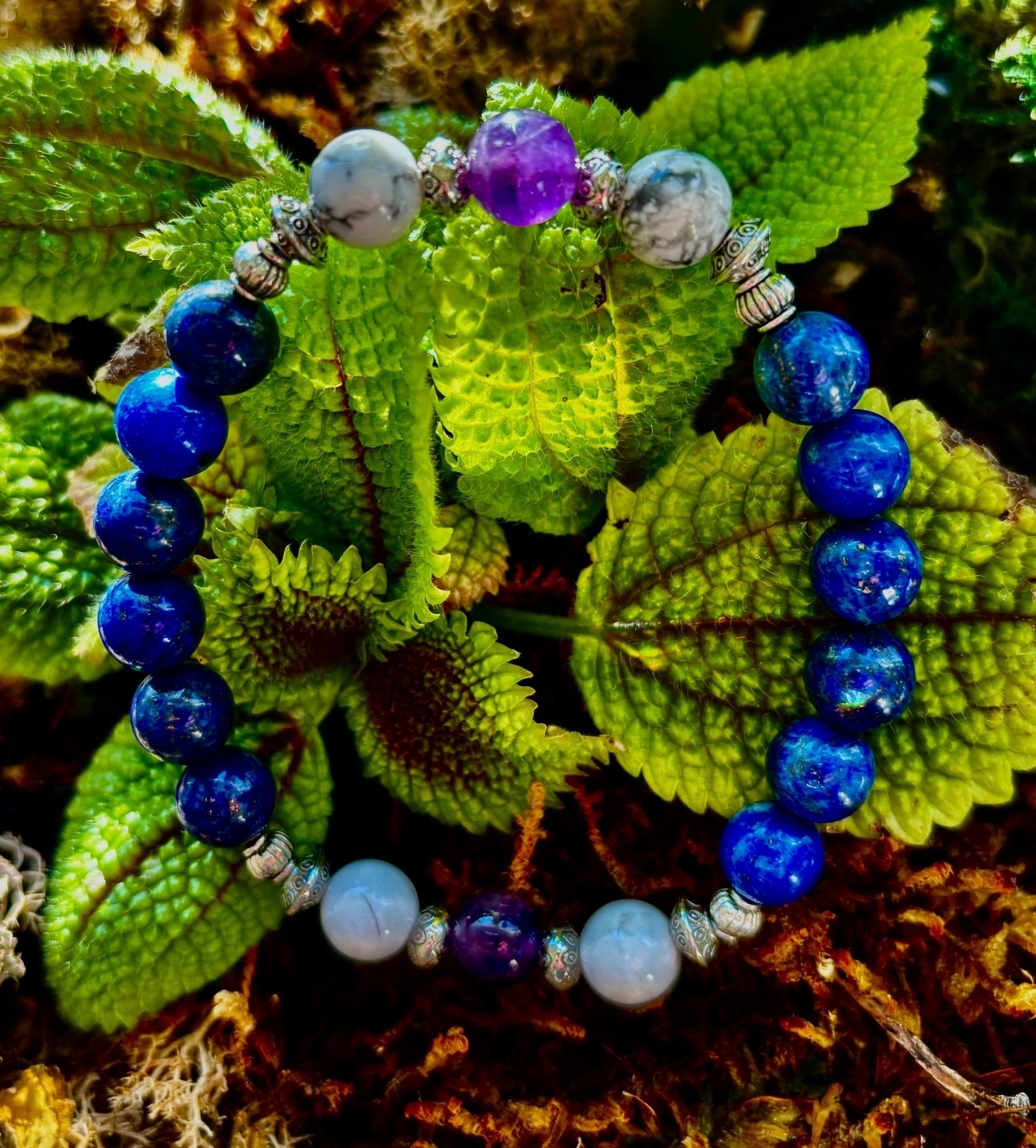 Clear Mind Mental Clarity Bracelet – Howlite, Lapis & Amethyst - Che Cose Belle