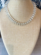 Clear Quartz Bead Necklace - Che Cose Belle