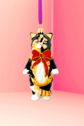 Cleo Calico Cat Glass Ornament - Che Cose Belle