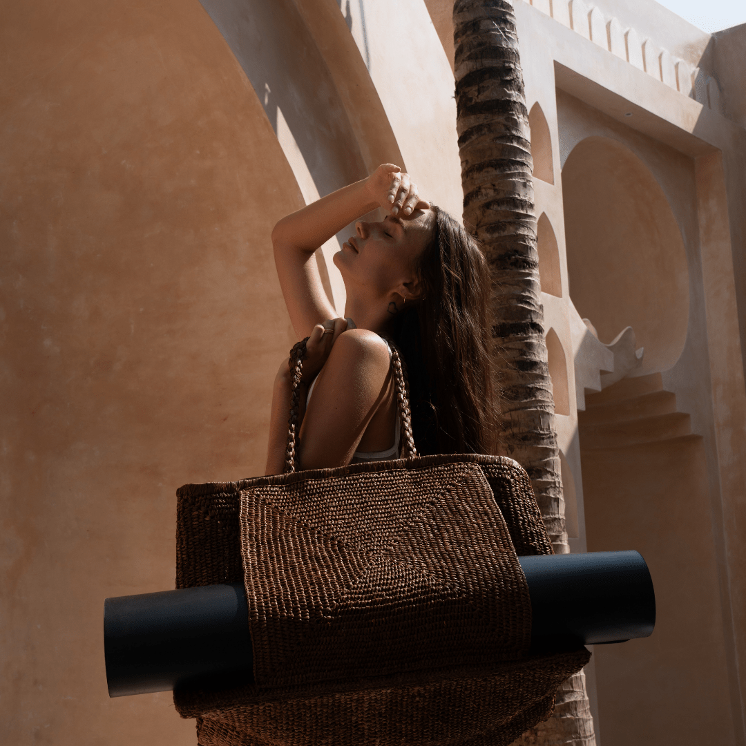Clipa (XXL) Raffia Beach Yoga Tote Bag - Che Cose Belle