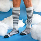 CloudCotton Compression Socks - Black/Grey - Che Cose Belle