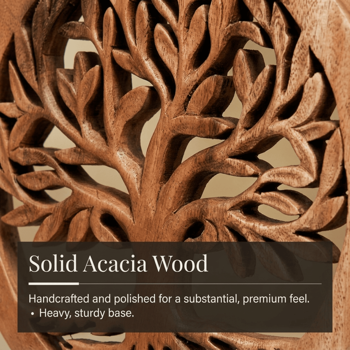 Cloverly Tree of Life Wooden Sculpture – Handmade Decorative Art | Decozen Luxe, Gift for Mom - Che Cose Belle