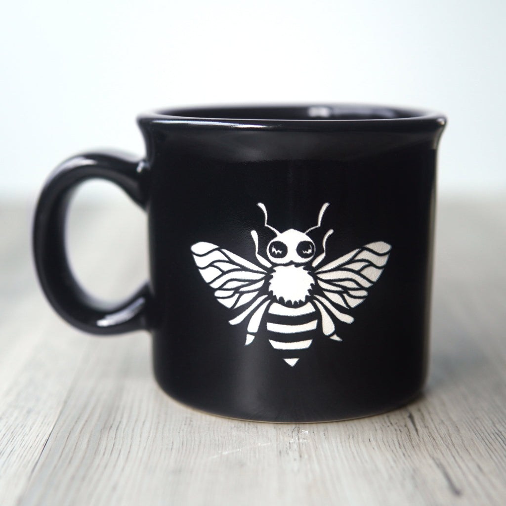 Bee Camp Mug - made in USA ceramic