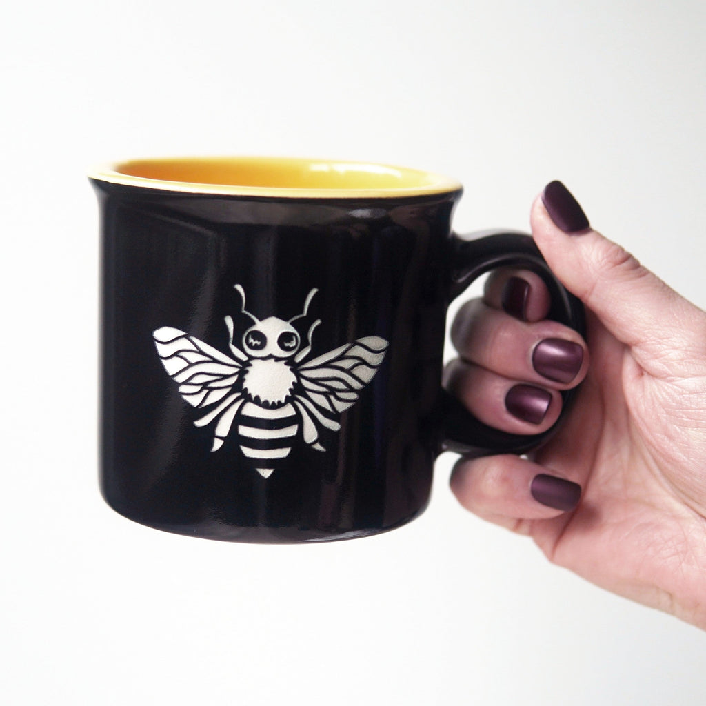 Bee Camp Mug - made in USA ceramic