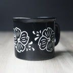 Dogwood Flower Camp Mug - made in USA ceramic