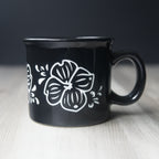 Dogwood Flower Camp Mug - made in USA ceramic
