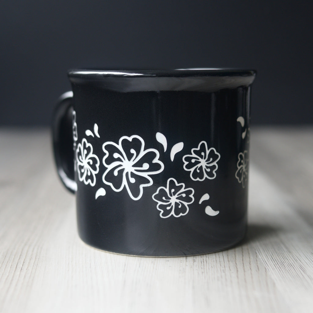 Cherry Blossom Camp Mug - made in USA ceramic
