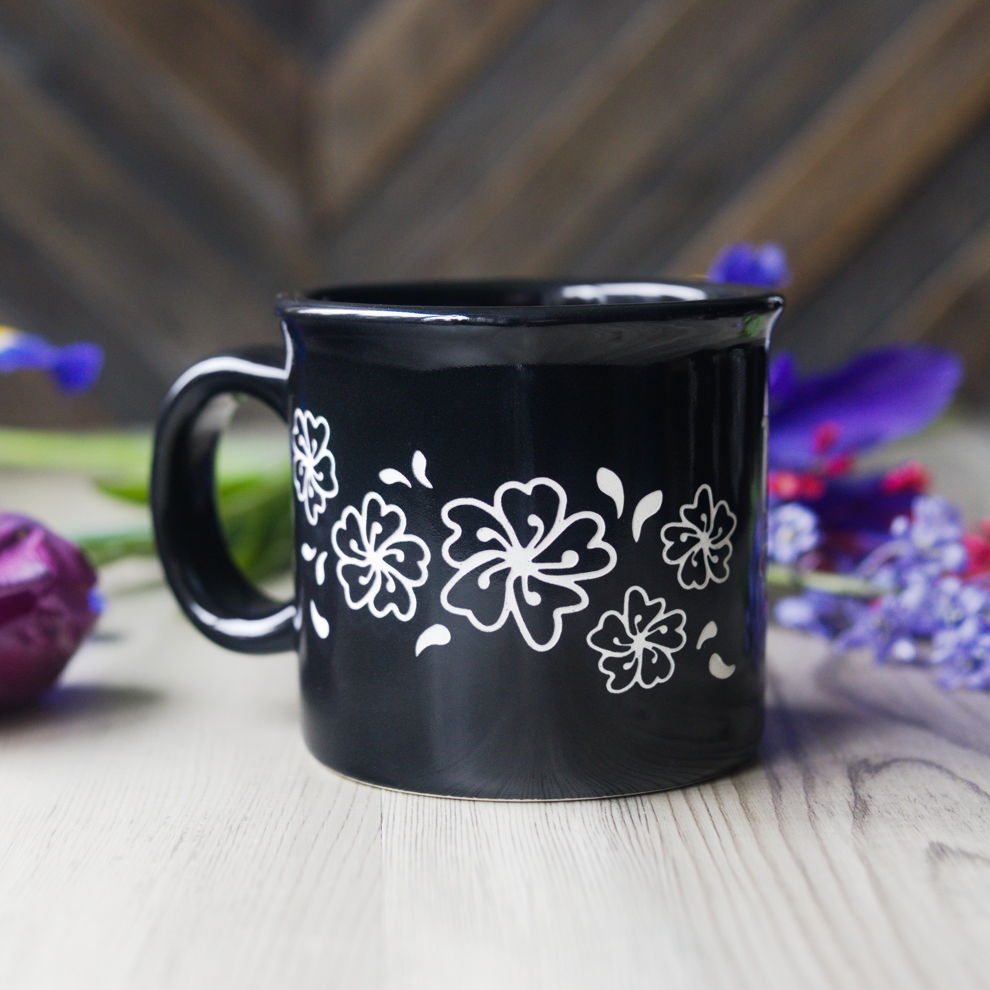 Cherry Blossom Camp Mug - made in USA ceramic