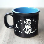 Space Cat Camp Mug - Dishwasher-Safe, Microwave-Safe