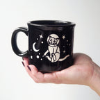 Space Cat Camp Mug - Dishwasher-Safe, Microwave-Safe
