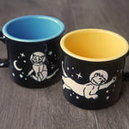 Space Cat Camp Mug - Dishwasher-Safe, Microwave-Safe