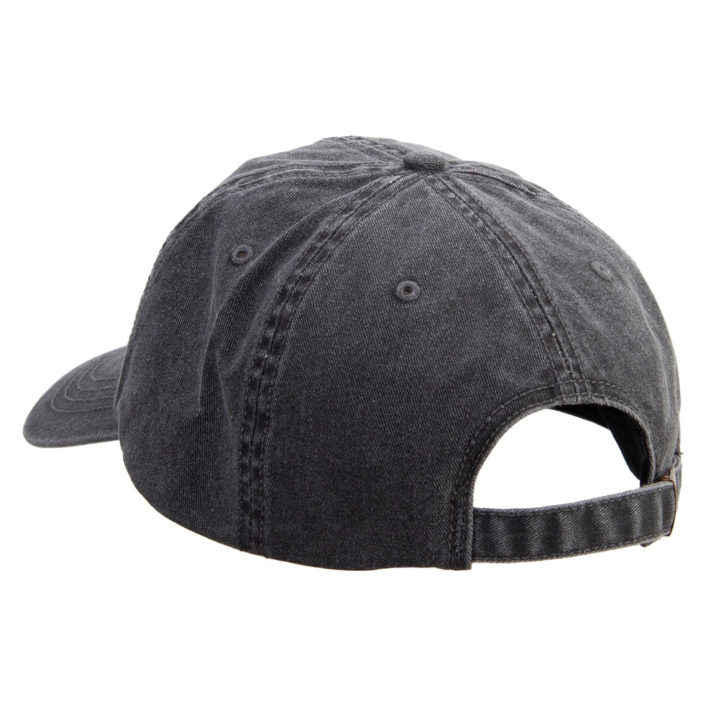 Lineal Elephant Embroidered Big Size Washed Pigment Dyed Cap
