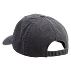 Lineal Elephant Embroidered Big Size Washed Pigment Dyed Cap