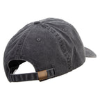 Lineal Elephant Embroidered Big Size Washed Pigment Dyed Cap