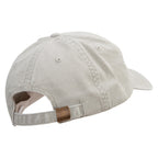 Lineal Elephant Embroidered Big Size Washed Pigment Dyed Cap