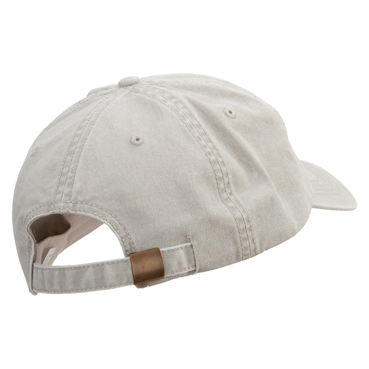 Lineal Elephant Embroidered Big Size Washed Pigment Dyed Cap