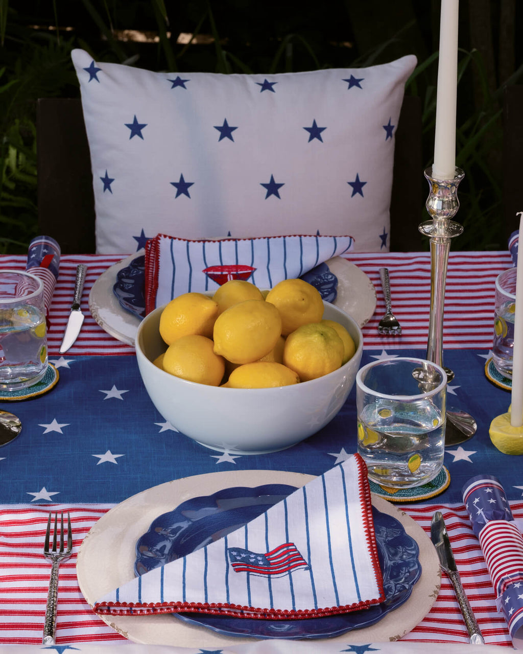 Coastal Americana Star Throw Pillow - Che Cose Belle
