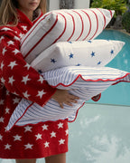 Coastal Americana Stripe Throw Pillow - Che Cose Belle