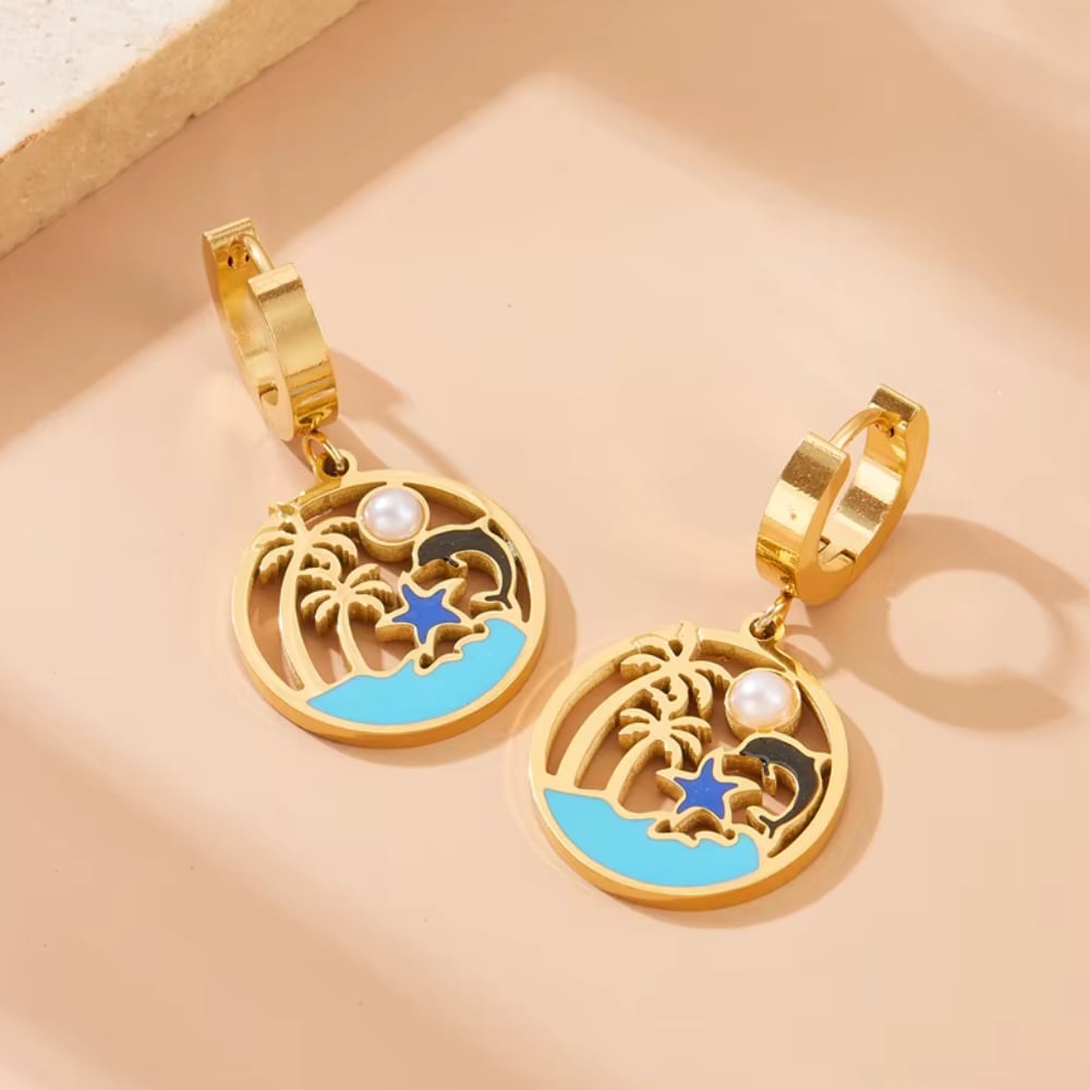 Coastal Magic Turquoise Earrings - Che Cose Belle