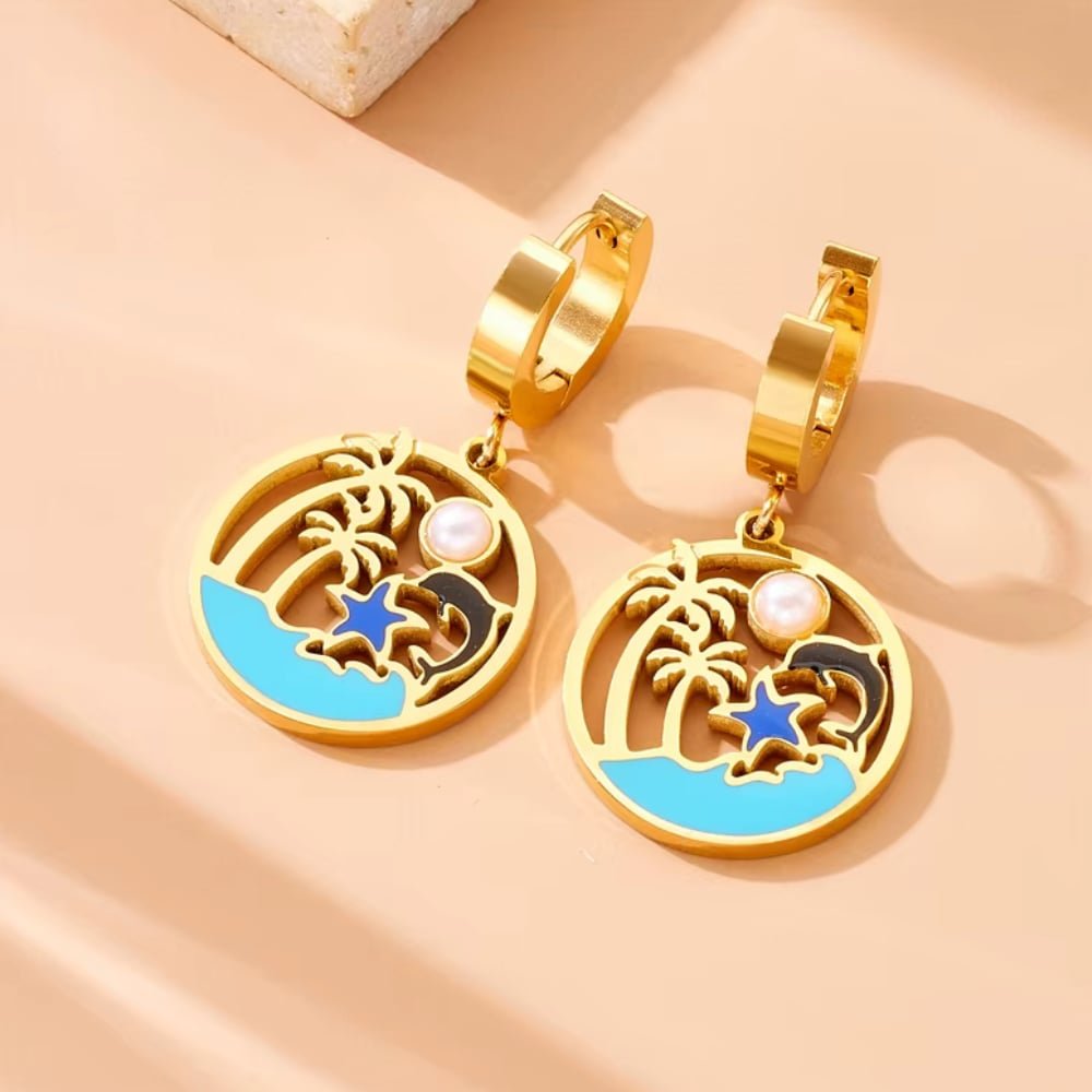 Coastal Magic Turquoise Earrings - Che Cose Belle