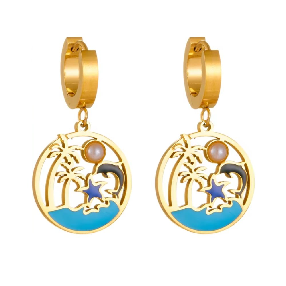 Coastal Magic Turquoise Earrings - Che Cose Belle