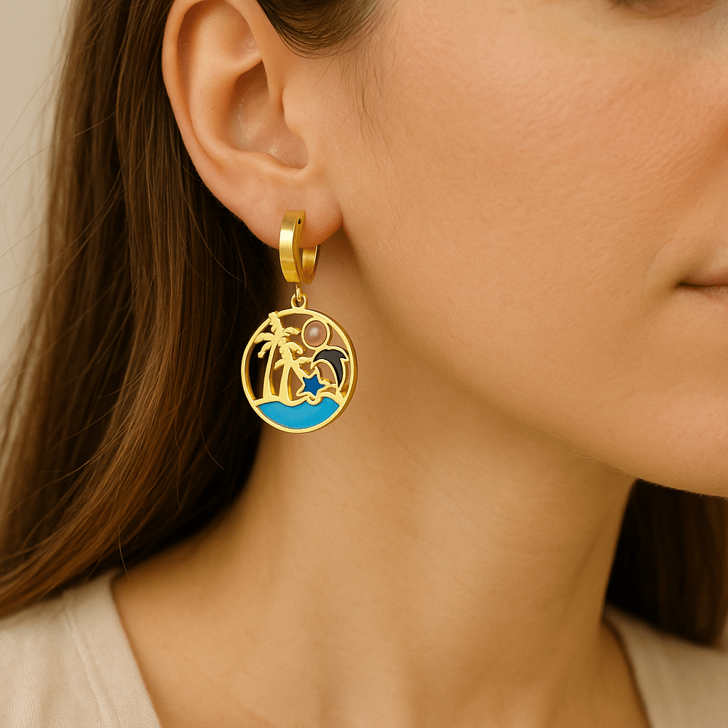 Coastal Magic Turquoise Earrings - Che Cose Belle