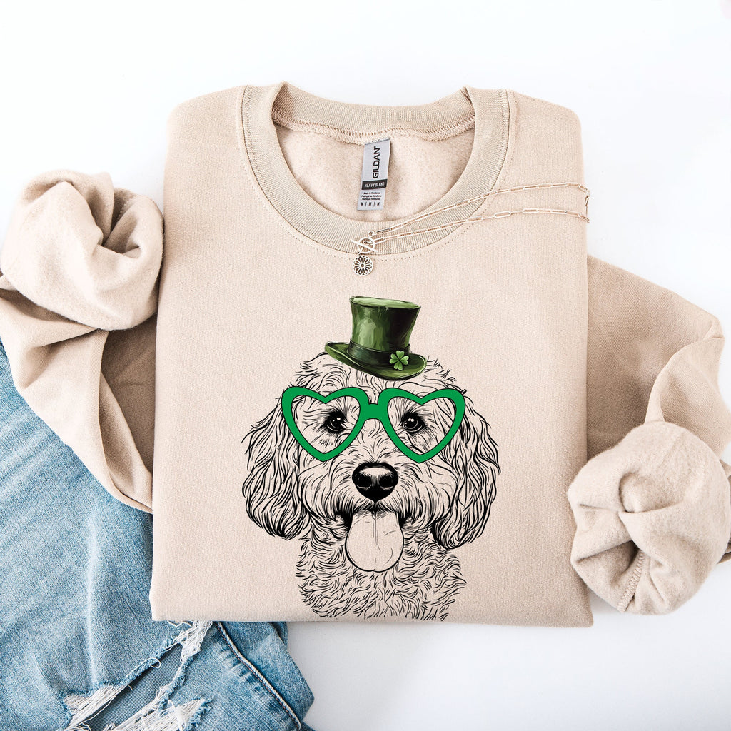 Cockapoo, Adorable Dog, St Patrick's Day, Lucky, Irish Sweatshirt - Che Cose Belle