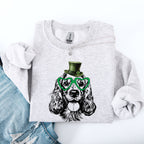 Cocker Spaniel, Adorable Dog, St Patrick's Day, Lucky, Irish Sweatshirt - Che Cose Belle