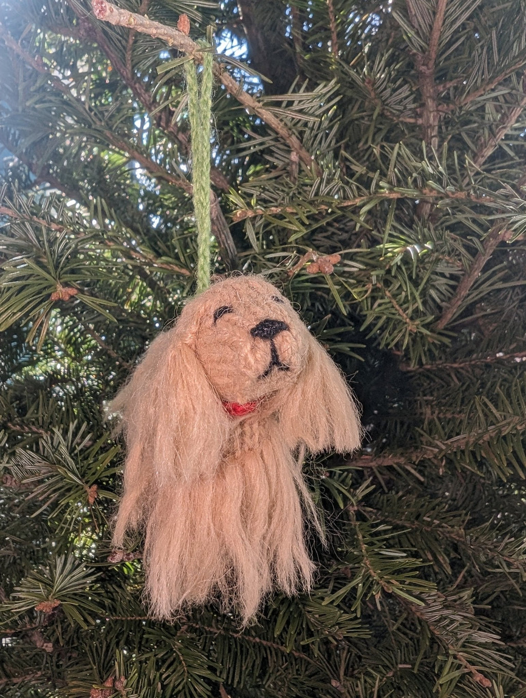 Cocker Spaniel Dog Hand Knit Christmas Ornament Arcadia Home - Che Cose Belle