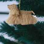 Cocker Spaniel Dog Hand Knit Christmas Ornament Arcadia Home - Che Cose Belle