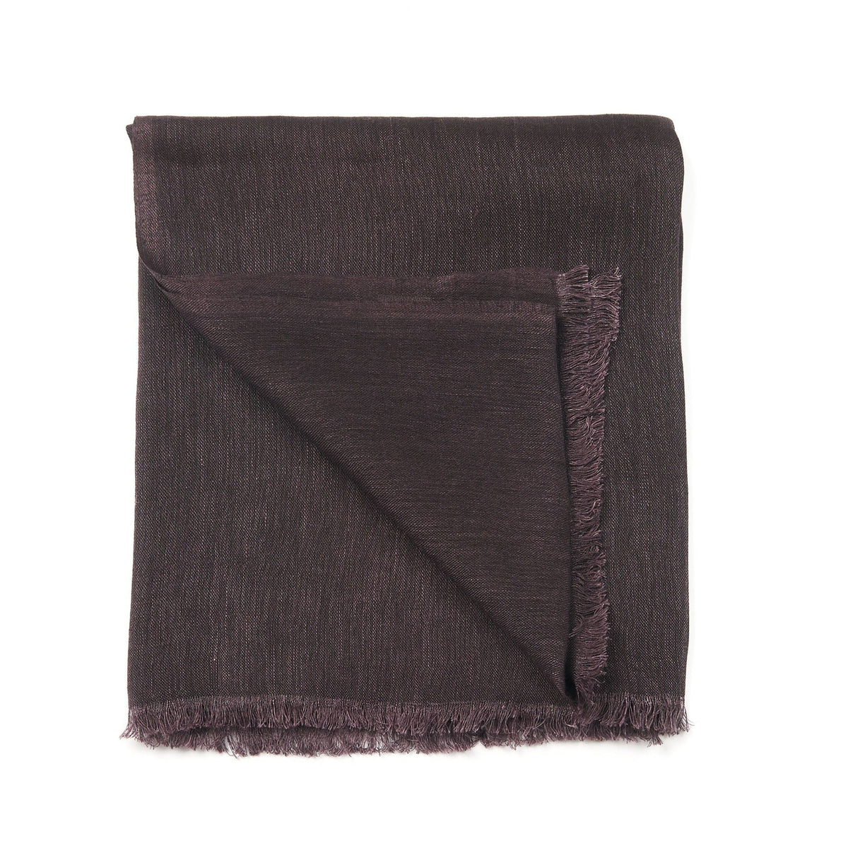 Coco Brown Hand Woven Linen Silk Blend Scarf - Che Cose Belle