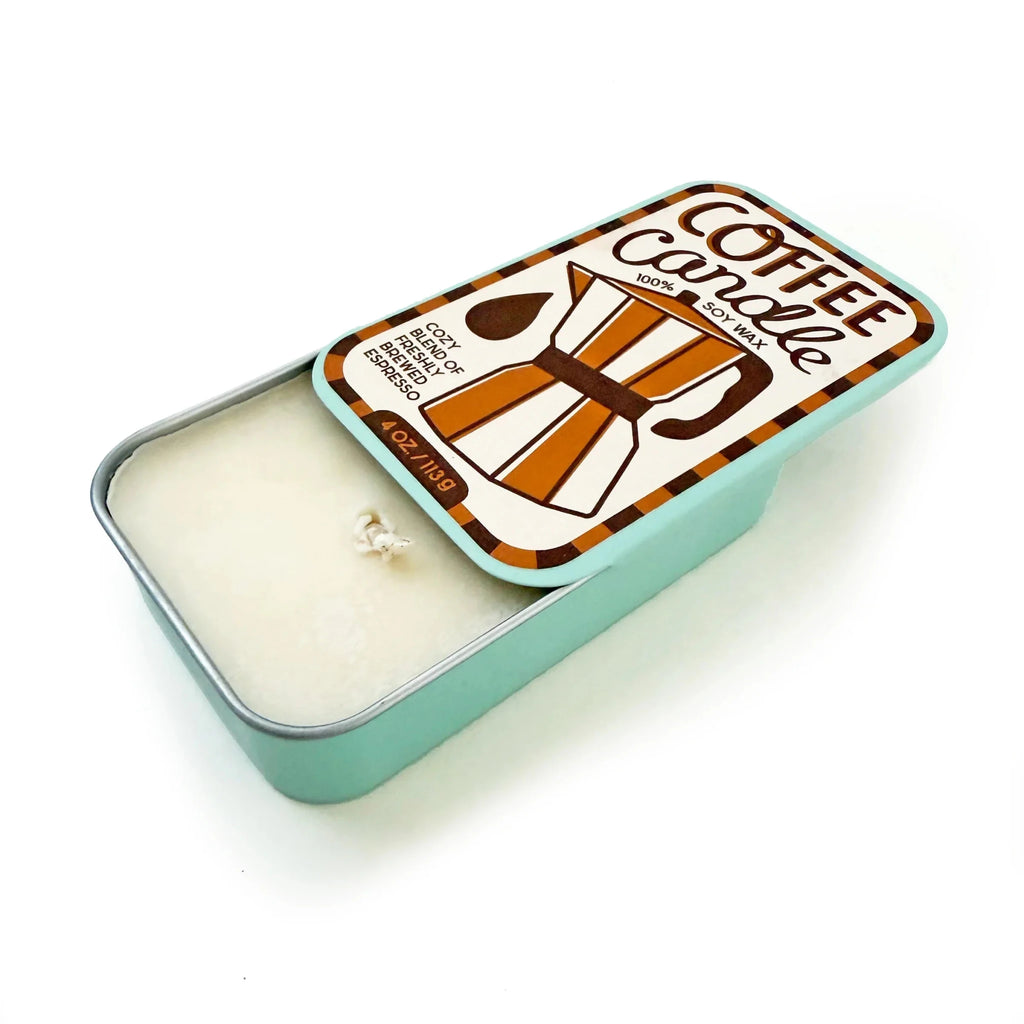 Coffee Espresso Sardine Tin Soy Candle - Che Cose Belle