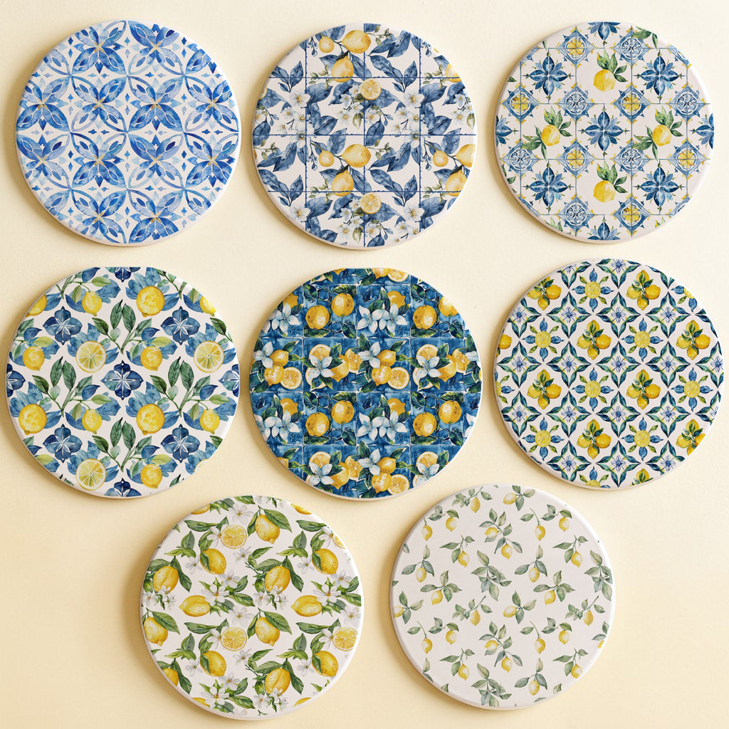 Mediterranean Lemon Coasters