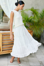 Colette Skirt in Off White - Che Cose Belle